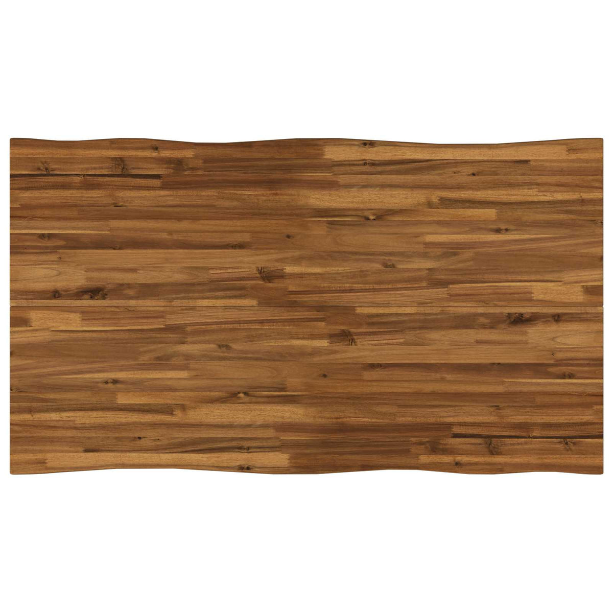 140 x 80 x 75 cm Massief Acaciahout Naturel en Zwart