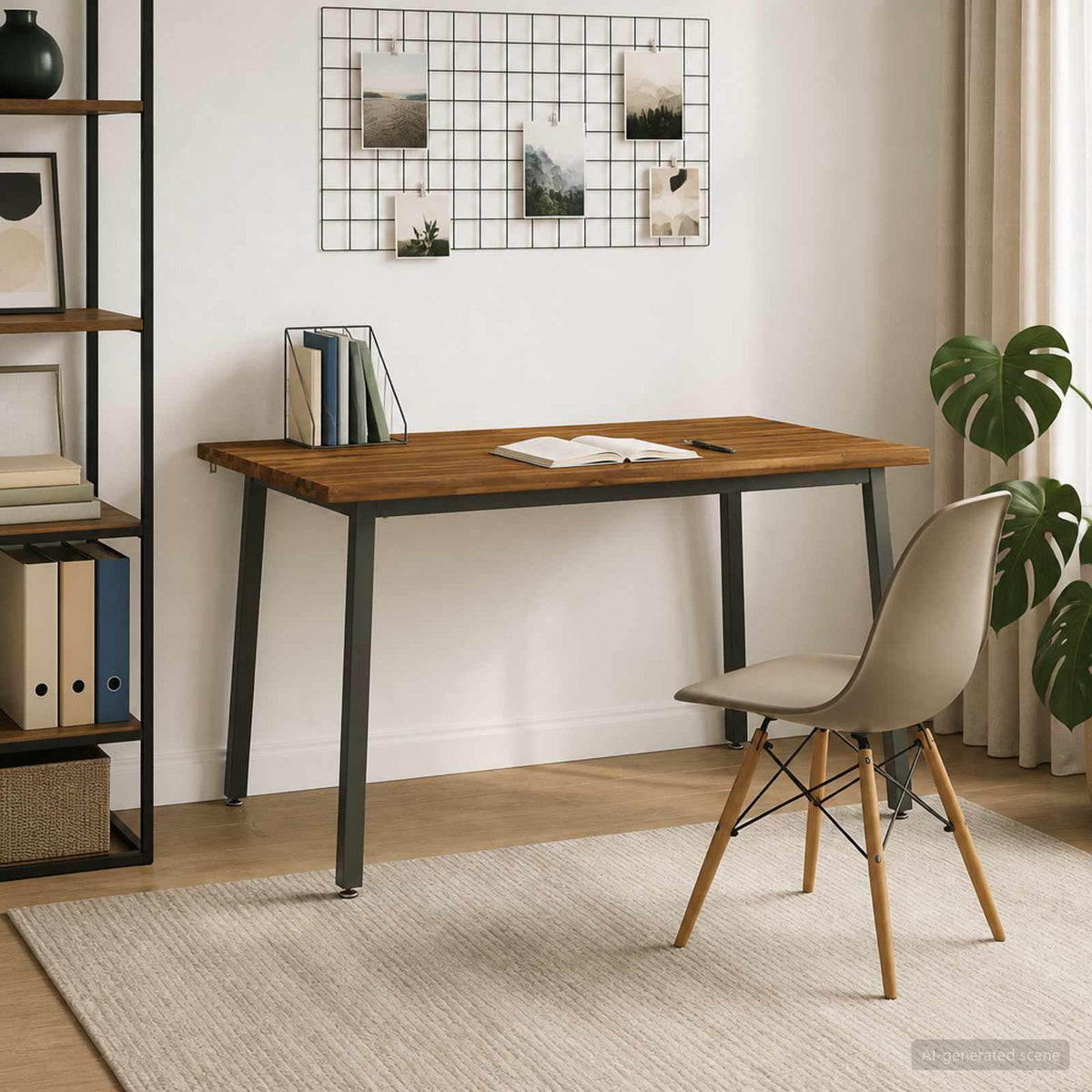 Live Edge Eettafel 140 x 90 x 75 cm Massief Acaciahout Naturel