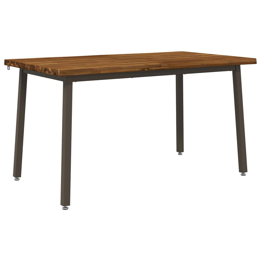 140 x 80 x 75 cm Massief Acaciahout Natuurlijk en Koffie