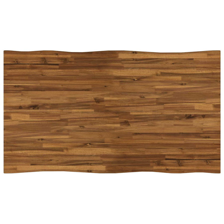 140 x 80 x 75 cm Massief Acaciahout Natuurlijk en Koffie