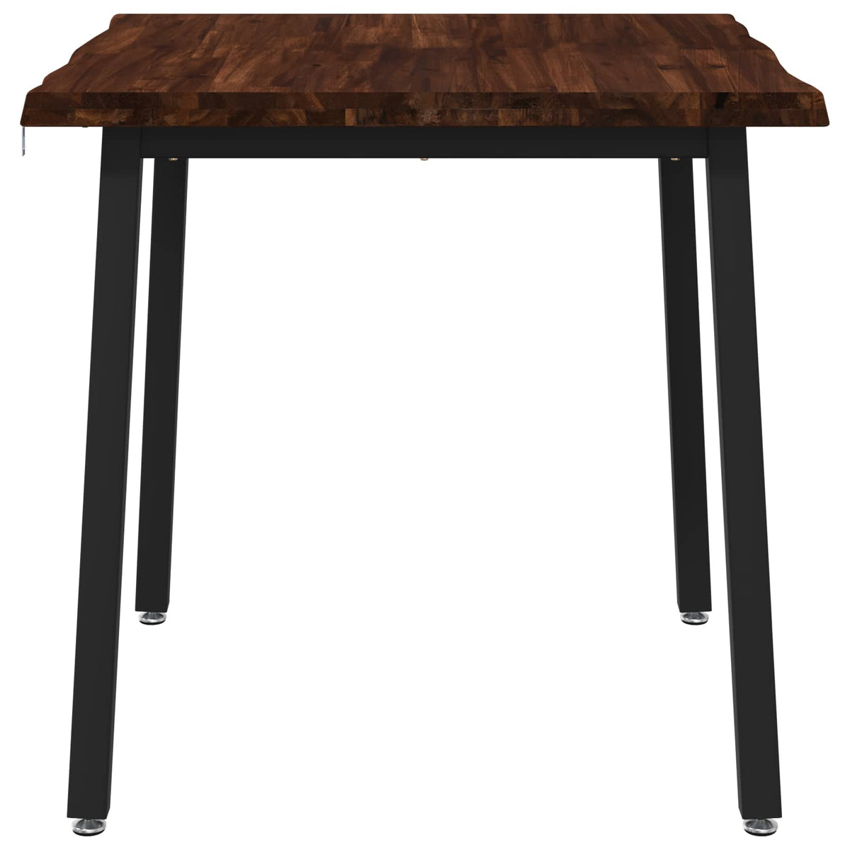 90 x 90 x 75 cm Massief Acaciahout Donkerbruin en Zwart