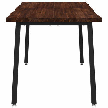 120 x 90 x 75 cm Massief Acaciahout Donkerbruin en Zwart