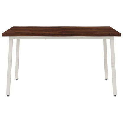 120 x 90 x 75 cm Massief Acaciahout Donkerbruin en Wit