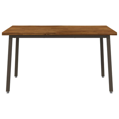 120 x 90 x 75 cm Massief Acaciahout Natuurlijk en Koffie