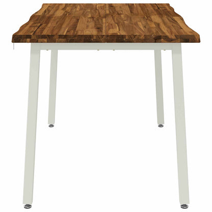 120 x 90 x 75 cm Massief Acaciahout Natuurlijk en Wit