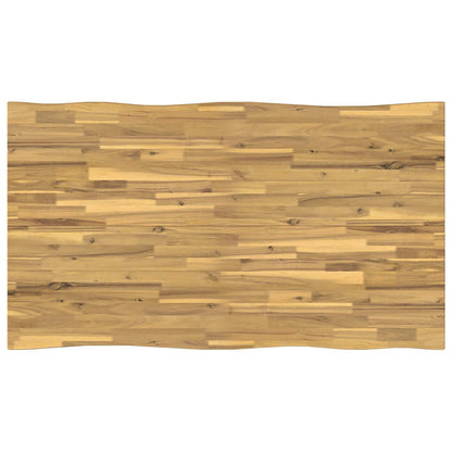 120 x 90 x 75 cm Massief Acaciahout Wit en zwart Rechthoekig