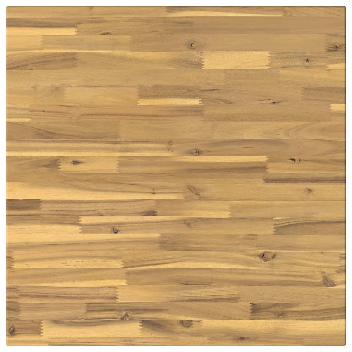 60 x 55 x 75 cm Massief Acaciahout Wit Rechthoekig