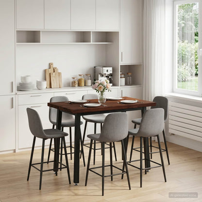 90 x 55 x 75 cm Massief Acaciahout Donkerbruin en Zwart