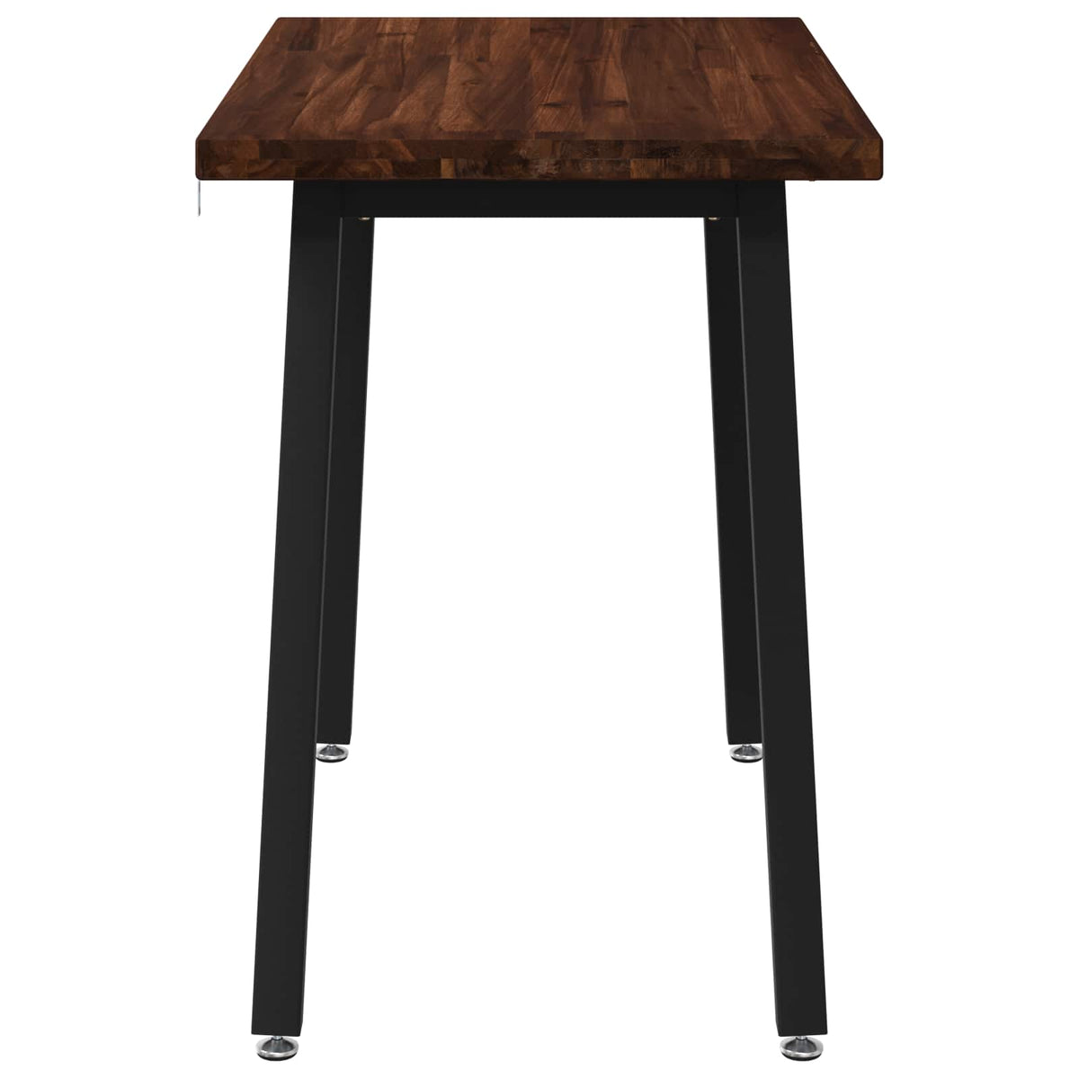 110 x 55 x 75 cm Massief Acaciahout Donkerbruin en Zwart