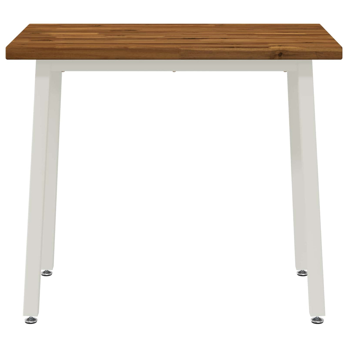 110 x 55 x 75 cm Massief Acaciahout Natuurlijk en Wit