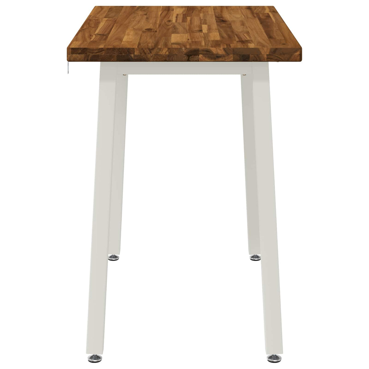 110 x 55 x 75 cm Massief Acaciahout Natuurlijk en Wit