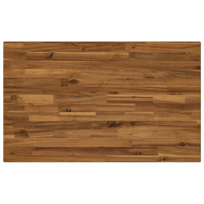 110 x 55 x 75 cm Massief Acaciahout Natuurlijk en Wit