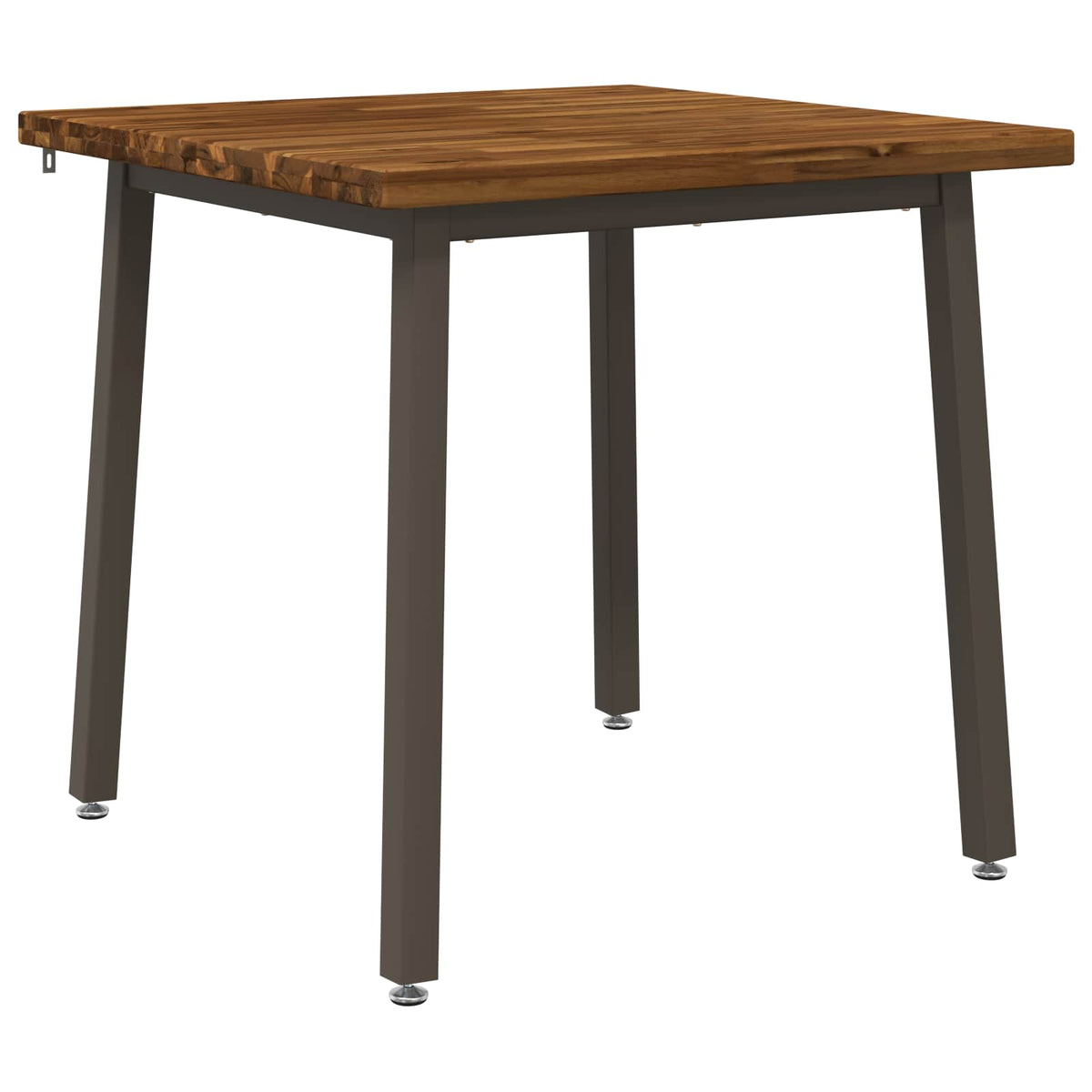 70 x 70 x 75 cm Massief Acaciahout Natuurlijk en Koffie