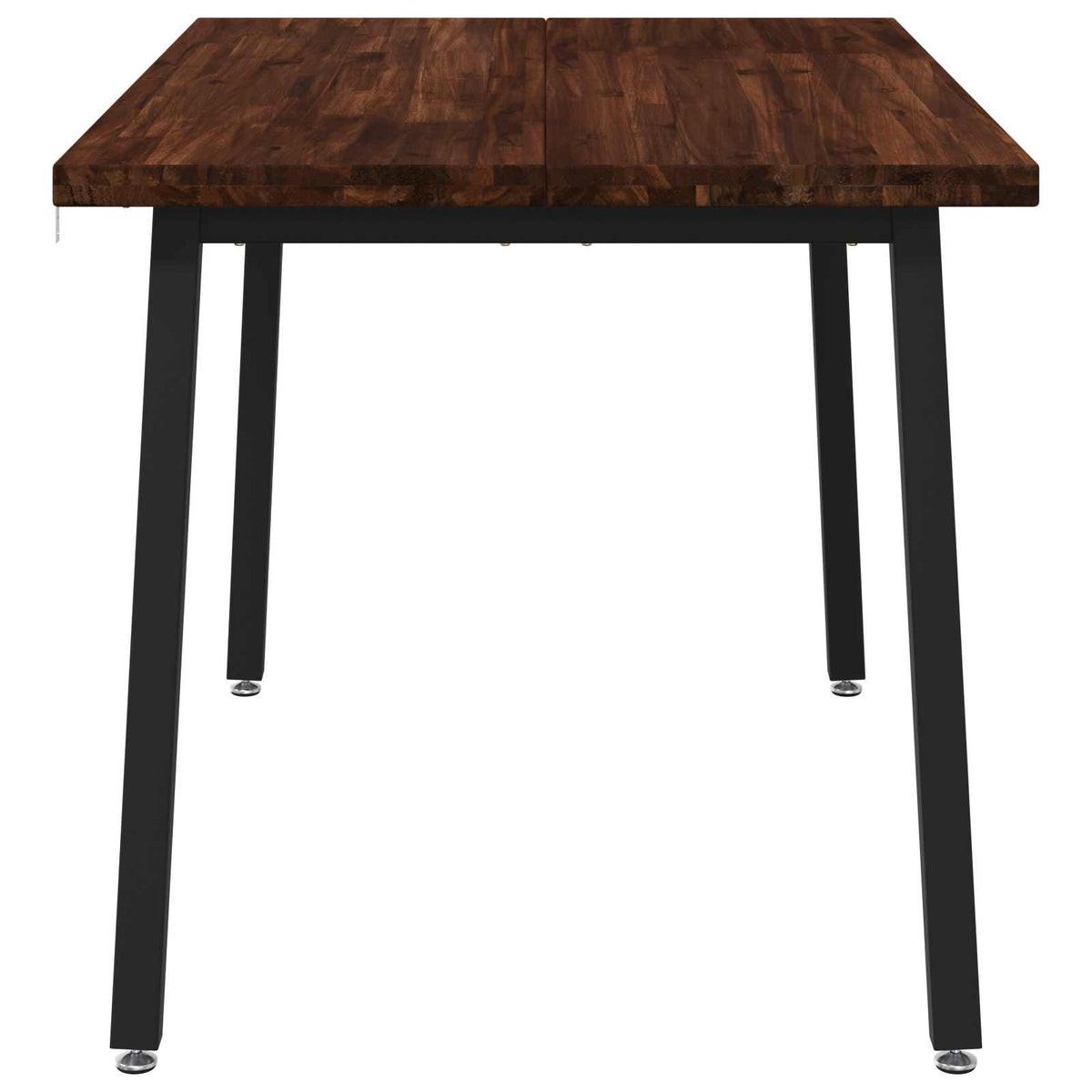 120 x 70 x 75 cm Massief Acaciahout Donkerbruin en Zwart