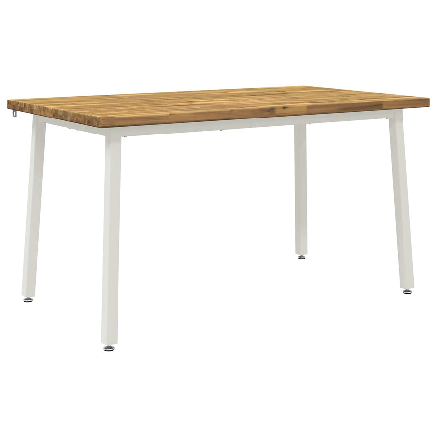 140 x 70 x 75 cm Massief Acaciahout Natuurlijk en Koffie