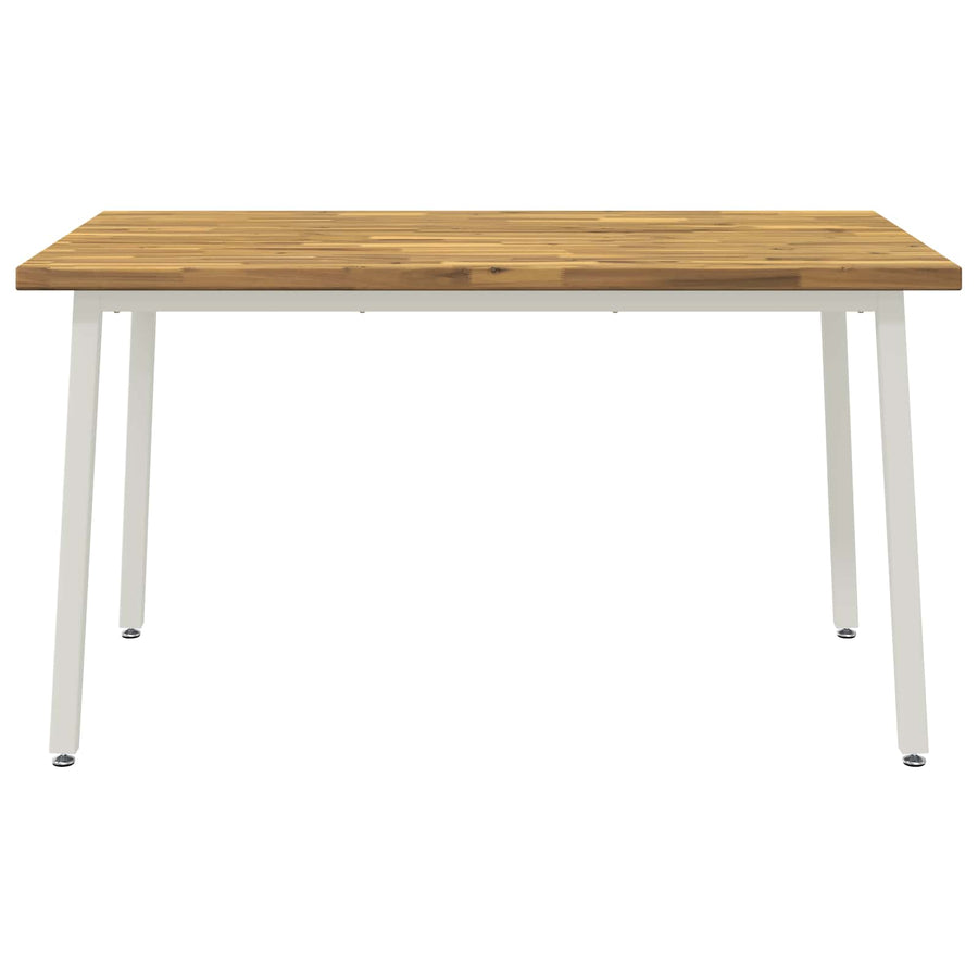 140 x 70 x 75 cm Massief Acaciahout Natuurlijk en Koffie