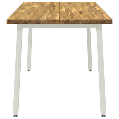 140 x 70 x 75 cm Massief Acaciahout Natuurlijk en Koffie