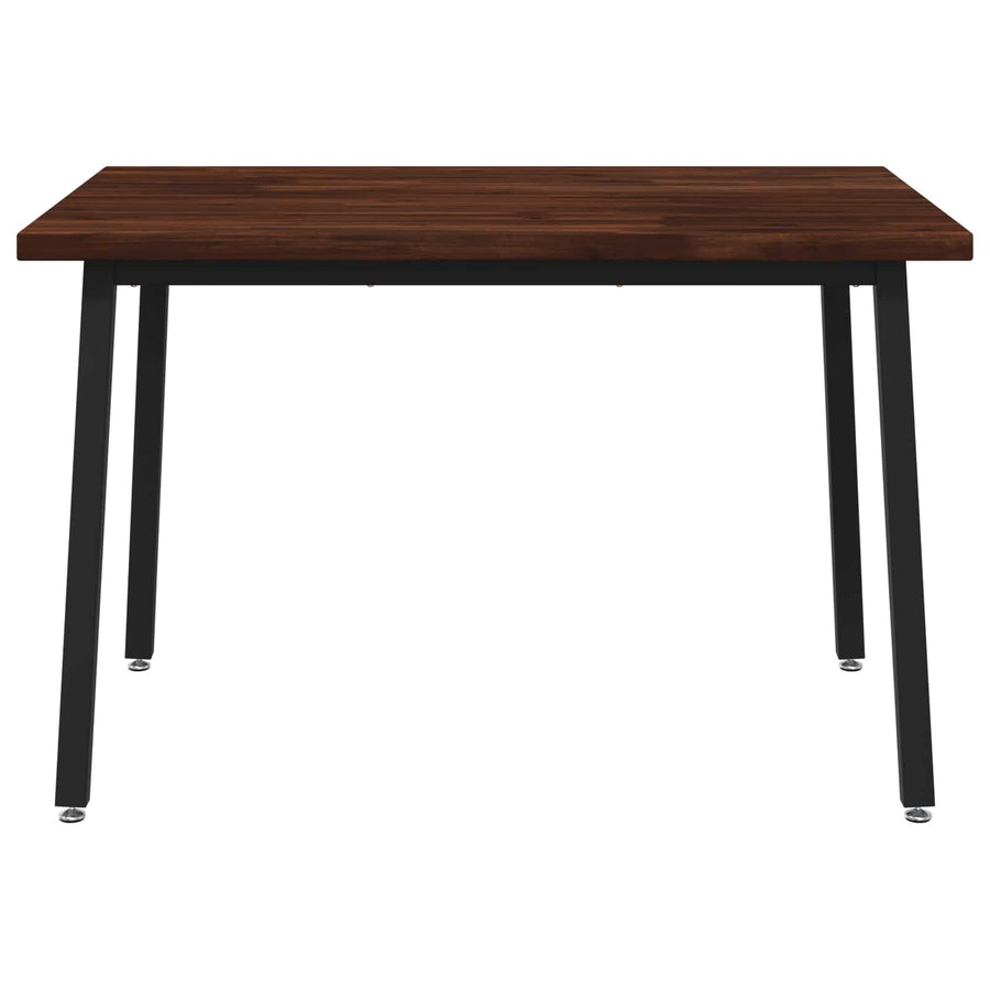 120 x 80 x 75 cm Massief Acaciahout Donkerbruin en Zwart