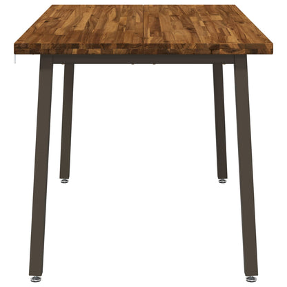 120 x 80 x 75 cm Massief Acaciahout Natuurlijk en Koffie