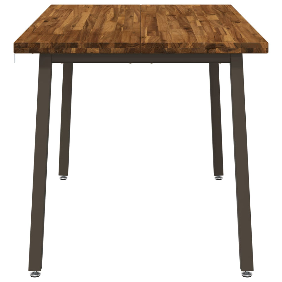 120 x 80 x 75 cm Massief Acaciahout Natuurlijk en Koffie