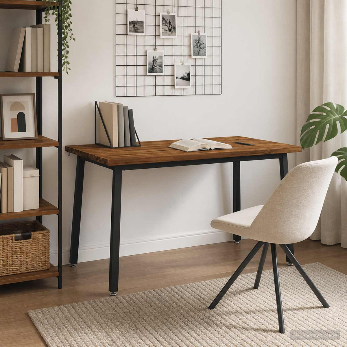 Vierkante Eettafel 140 x 90 x 75 cm Massief Acaciahout Naturel