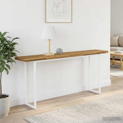 Tafelblad acaciahout 140x30x3,5 cm wit