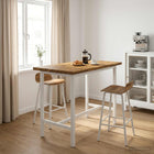 Tafelblad 90x50x3.5 cm acaciahout wit