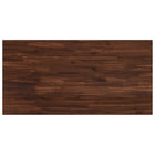 Tafelblad massief acaciahout 90x50x3.5 cm donkerbruin live edge