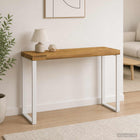Tafelblad acaciahout 90x50x3.5 cm wit