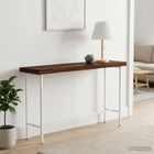Tafelblad massief acaciahout 90x20x3.5 cm donkerbruin