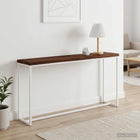 Tafelblad massief acaciahout 150x30x3,5 cm donkerbruin