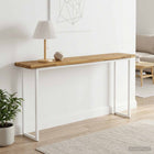 Tafelblad acaciahout 150x30x3,5 cm wit
