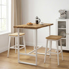 Tafelblad massief acaciahout 120x50x3,5 cm wit live edge