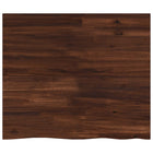 Tafelblad acaciahout 90x50x3.5 cm donkerbruin live edge