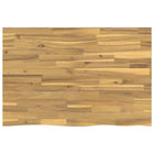 Tafelblad massief acaciahout 90x50x3,5 cm wit