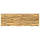 Tafelblad massief acaciahout 130x60x3.5 cm wit