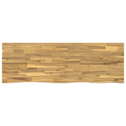 Tafelblad massief acaciahout 130x60x3.5 cm wit