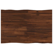 Tafelblad massief acaciahout 90x50x3.5 cm donkerbruin