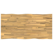 Tafelblad acaciahout 90x50x3.5 cm wit