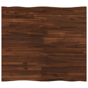 Tafelblad massief acaciahout 90x50 cm donkerbruin live edge