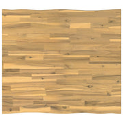 Tafelblad acaciahout 90x50 cm wit live edge
