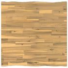 Tafelblad massief acaciahout 90x90 cm wit