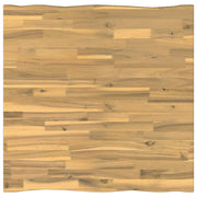 Tafelblad massief acaciahout 90x90 cm wit