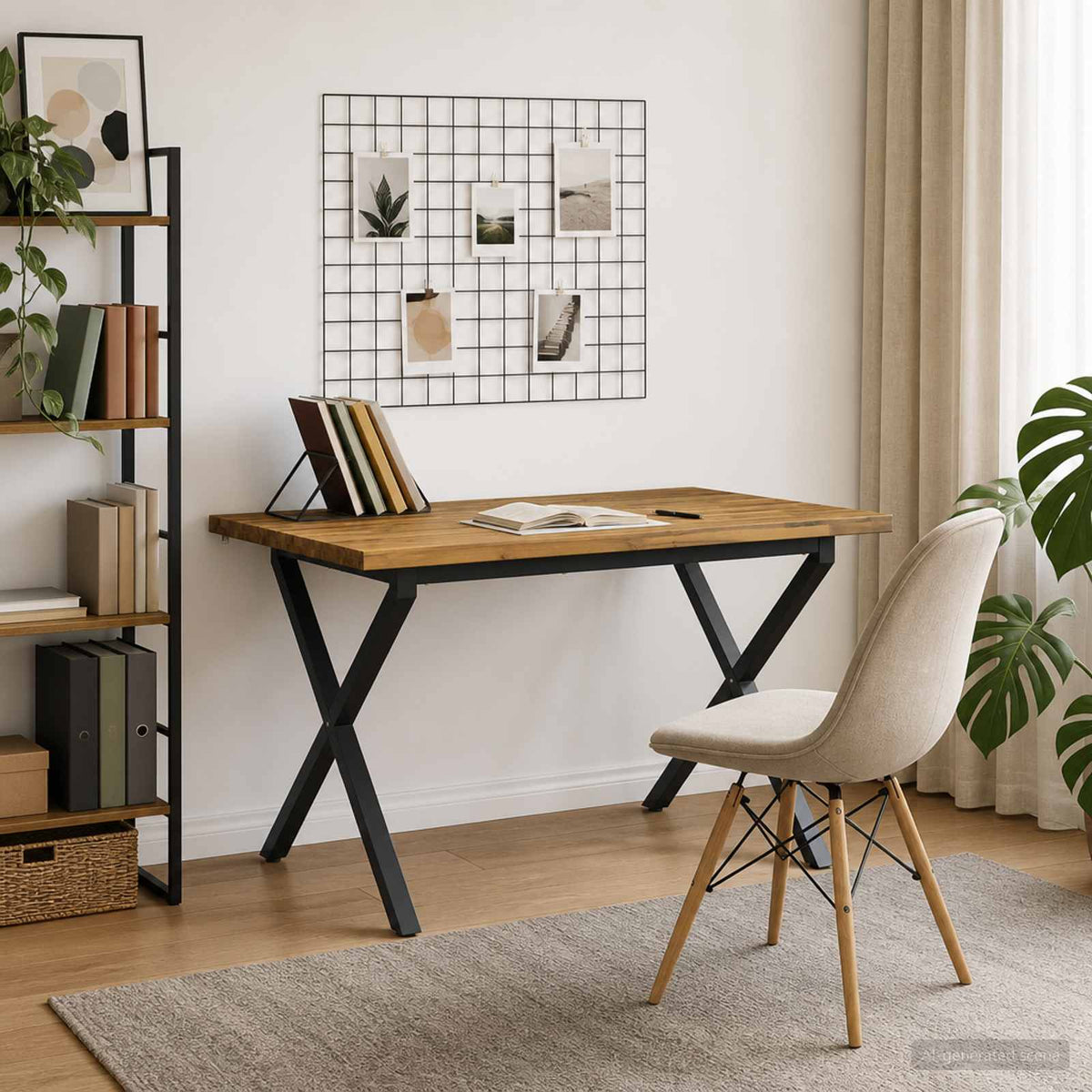Live Edge Eettafel 90 x 55 x 75 cm Massief Acaciahout