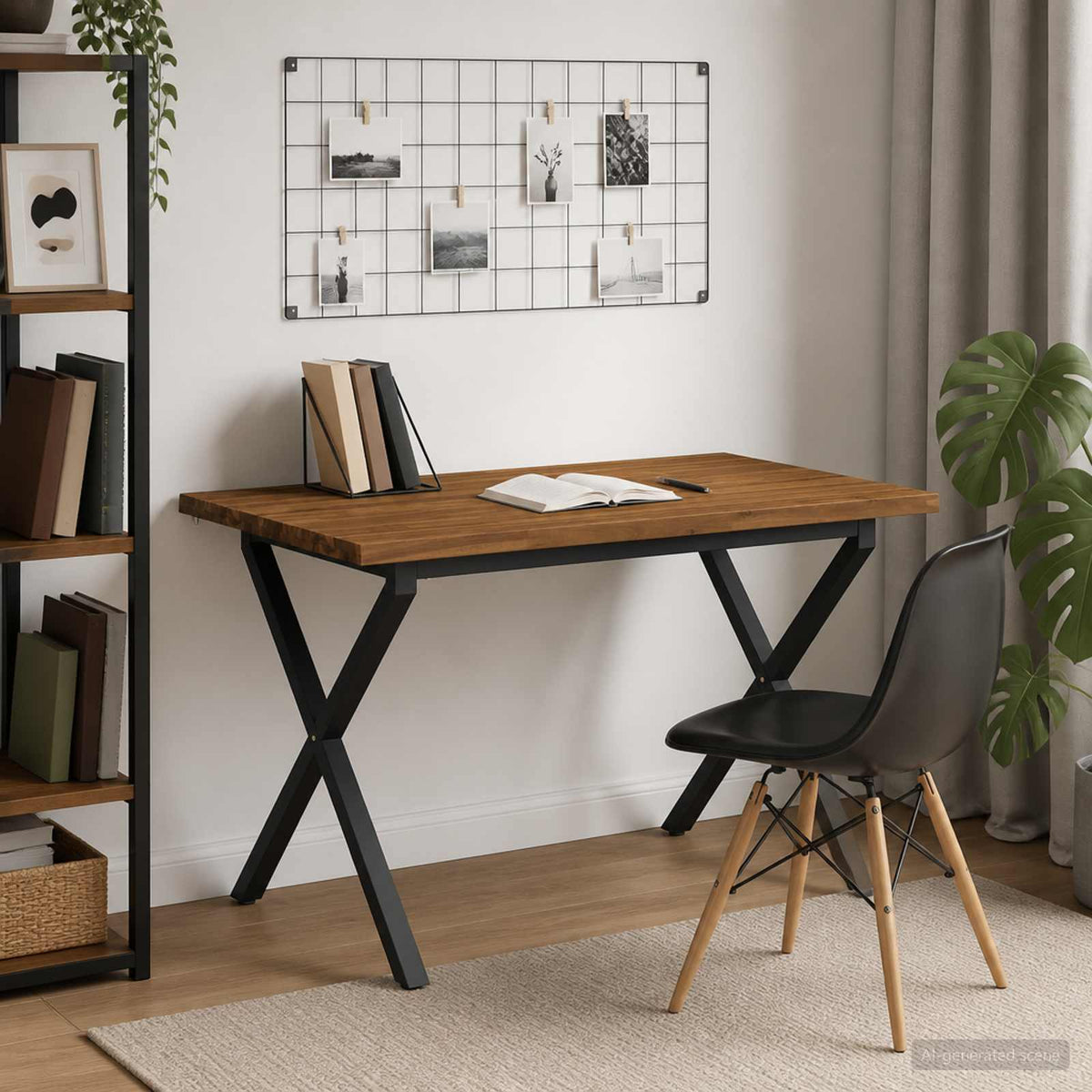 Live Edge Eettafel 120 x 80 x 75 cm Massief Acaciahout