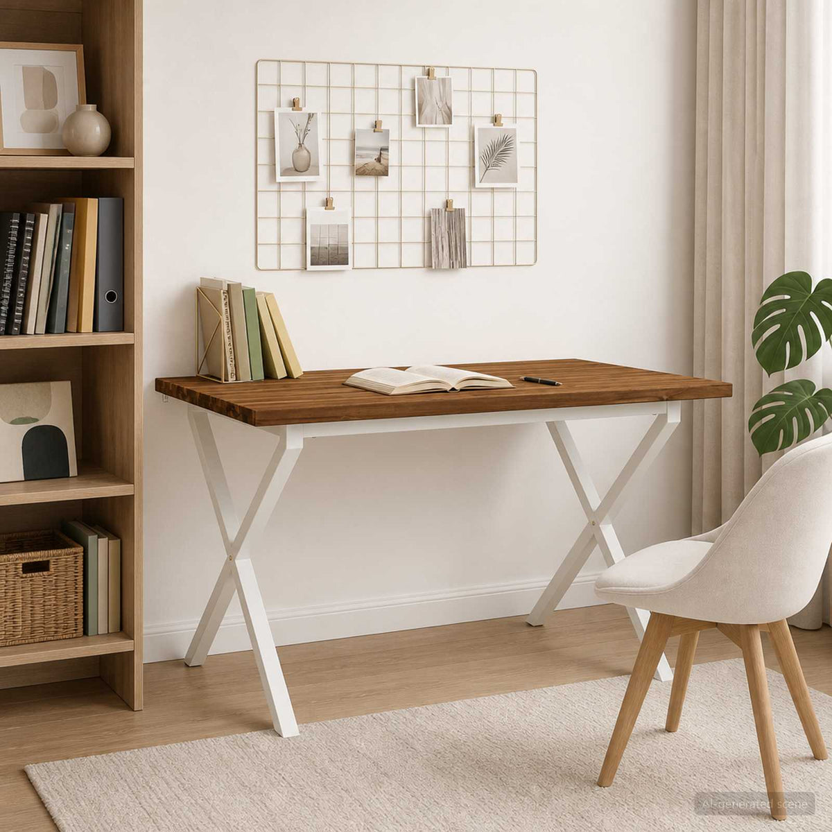 Vierkante Eettafel 120 x 90 x 75 cm Massief Acaciahout Naturel