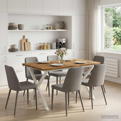 Vierkante Eettafel 120 x 70 x 75 cm Massief Acaciahout