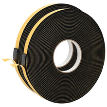 Zelfklevende schuimtape 2 pcs Zwart 10mm x 10m CR Schuim