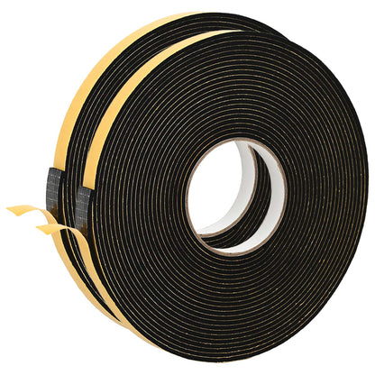 Zelfklevende schuimtape 2 pcs Zwart 10mm x 10m CR Schuim