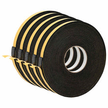 Zelfklevende schuimtape 5 pcs Zwart 15mm x 10m CR Schuim